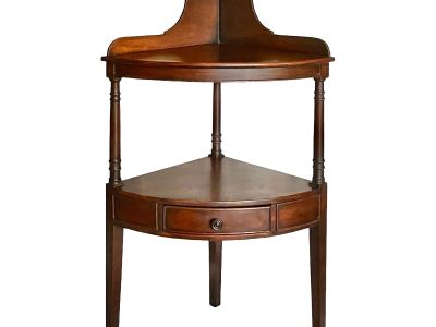 Early 19th Century American Federal Mahogany Corner Stand