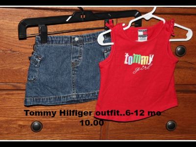 Tommy Hilfiger girls 6-12 mo outfit