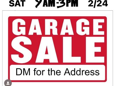 Big Yard / Garage Treasure Hunt Sale 2/24!