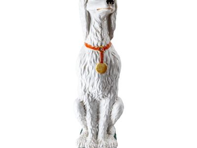 Mid-Century Italian Ceramic Figure of a Poodle Dog