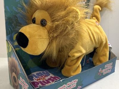 New! Odyssey Laughin' Lion Interactive Play with Me Plush Toy