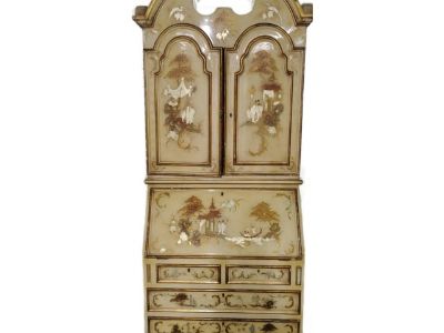 Mid 20th Century Gold Chinoiserie Secretary Desk