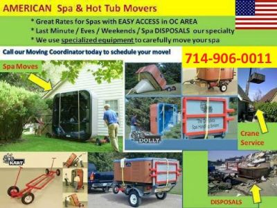 OC Hot Tub & Spa Movers --- Unwanted Jacuzzi Removals