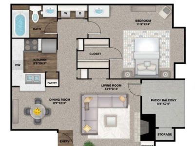 1B1B Apartment for Sub-lease