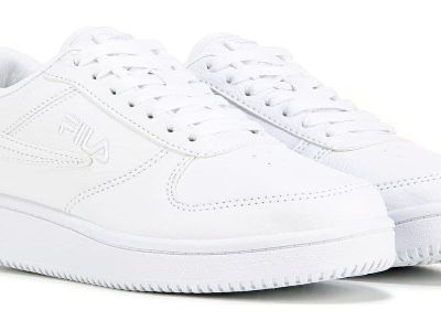 Men's Fila A-Low - Triple White - Low Top Casual Athletic Sneakers Original New