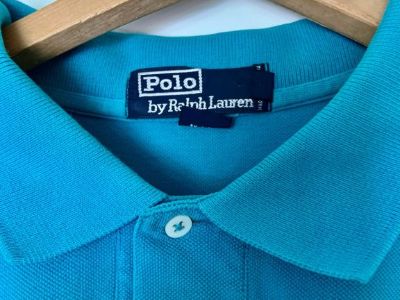 Ralph Lauren Tourquoise Blue Mesh Polo  XL Shirt