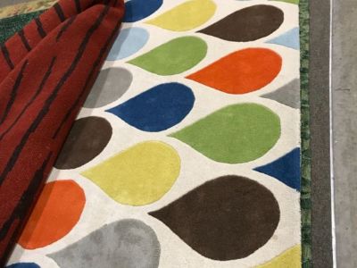 BRAND NEW / Multi  colour DESIGNER’S wool carpet