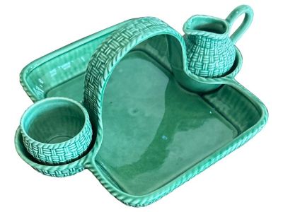 Mid 20th Century Neuwirth Strawberry Serving Dish- 3 Pieces