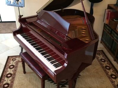 Beautiful Mahogany Baby Grand Piano - SOLD