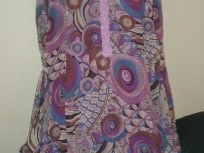 NWT Purple Paisley Maxi Dress Size XL