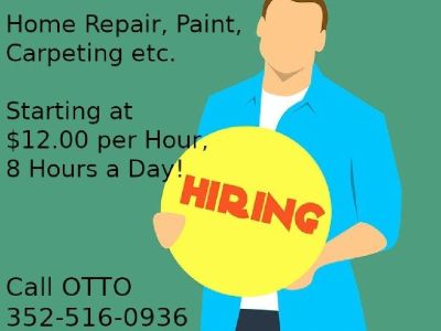 Help Needed - Home Repair, Paint, Carpeting etc. Call OTTO - 352-516-0936 / 352-516-8550