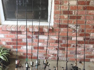 fishing rods and reels