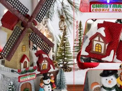 New!  Lit Musical Christmas Music Box Table Decor!  Layaway!