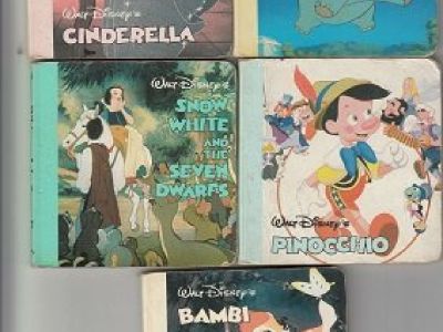 5 ORIGINAL DISNEY MINI BOARDBACK BOOKS ~ Cinderalla+ !