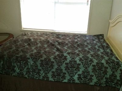 Queen Bed only used once or twice!  NEW CONDITION! comes from a NON-Smoking home.