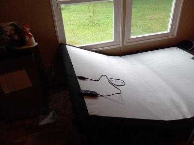 Queen motorized adjustable bed frame only