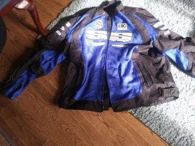 Motor cycle jackets, 2x, flak jacket body armor