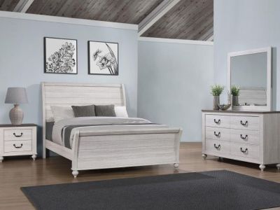 Stillwood 4-piece Queen Bedroom Set Vintage Linen