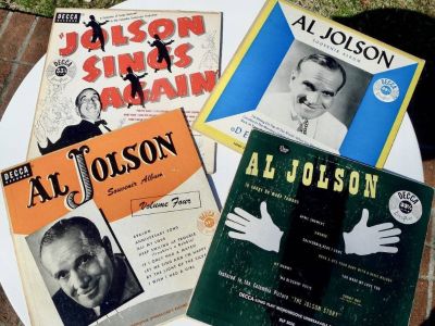 4 VINTAGE AL JOLSON ALBUMS (10" - 33 1/2 RPM)-All 4 For $15