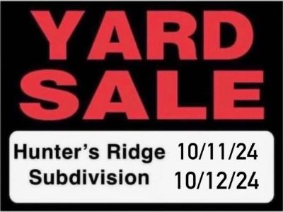 Hunter's Ridge Subdivision Yard Sale