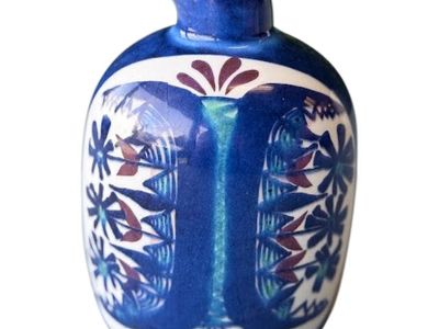 1960s Royal Copenhagen Aluminia Fainces Tenera Bottle Signed Marianne Johanson