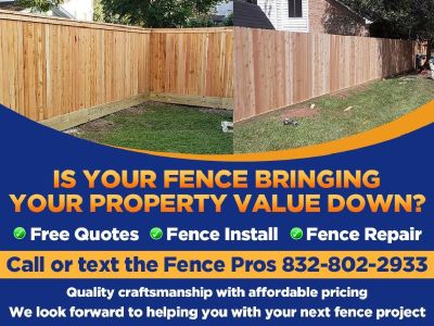 New Wood Fence Install, Gates and Repairs by The Fence Pros