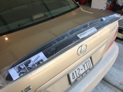 1989-1994 LS400 Roof Wing and Trunk Lip Spoiler New/Unused