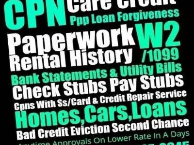 404-707-6645 Bad credit eviction $125 CPN numbers get approved now Tradelines available