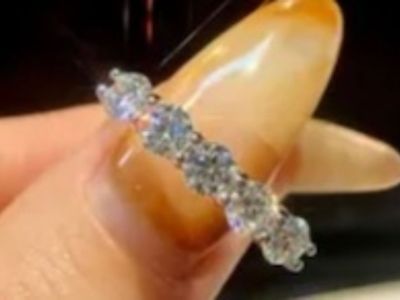 New!  Moissanite Diamond Wedding Bands or Stacking Rings!  All Sizes!  Layaway!