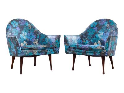 Paul McCobb for Widdicomb Symmetric Group Mid Century Lounge Chairs