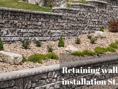 Retaining wall installation Niagara