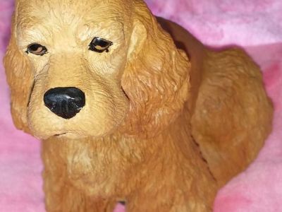 Briley Co Inc 1985 Sculpture/Figurine Large Sitting Golden Cocker Spaniel