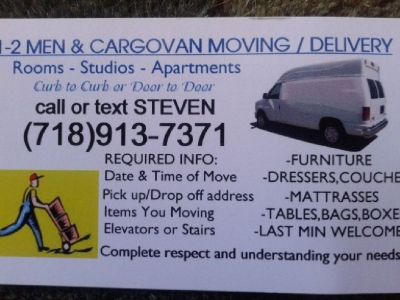 Small moving SERVICE**1-2 MOVERs & Van -713-913-7371