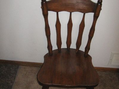 Sturdy wood chair