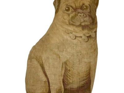 Antique Arnold Print Works Pug Pillow Cushion