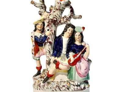 19th Century English Staffordshire Spill Vase the Reveal