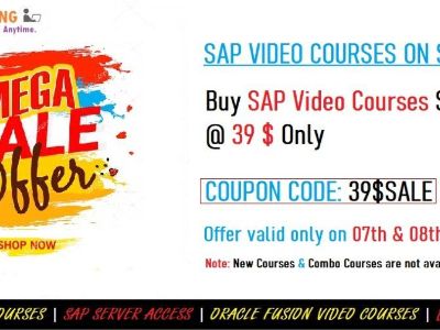 Mega 39$ Sale - Start Learning SAP & Oracle Fusion Courses @ 39 $ Only