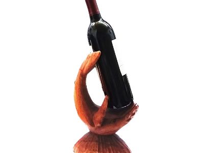 Wooden Whale Wine Bottle Holder + Free shipping