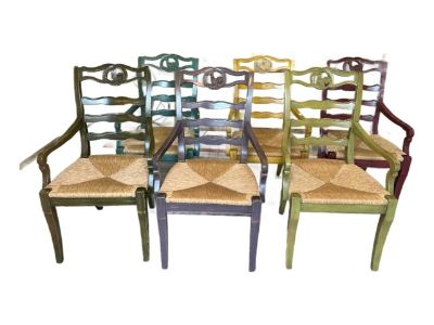 Custom French Country Style Dining Chairs- Set of 6