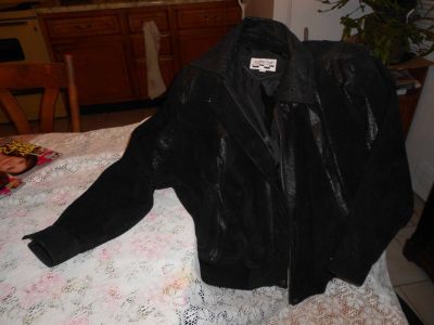 Suede Leather Black Jacket with Lining $25