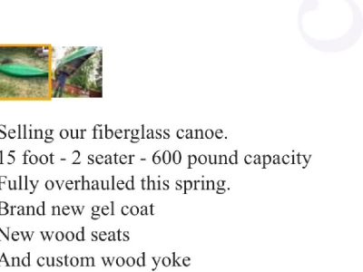 Fiberglass Canoe