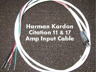 *~~~ Harman Kardon Citation 11 or 17 ~ Amplifier Connection Cable ~~~*