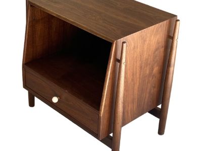 Mid Century Modern Walnut Kipp Stewart for Drexel Declaration Nightstand
