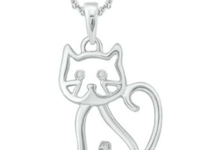 New!  1/20 Ct. Diamond Cat Necklaces!  Layaway!