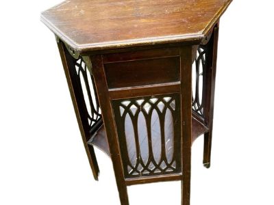 Early 20th Century Chinese Art Deco Hexagonal Table