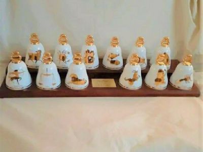 Zodiac Bell Set of 12 With Display