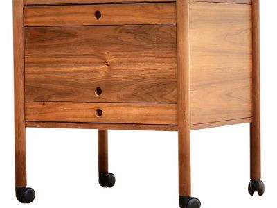 1970s Danish Modern Living Room Side Table in Walnut