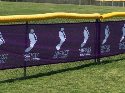 100% Customizable Fence Wraps for Football Pitch