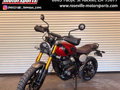 2024 Triumph Scrambler 400 X Carnival Red / Phantom Black