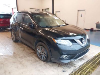 Salvage Black 2016 Nissan Rogue Sl